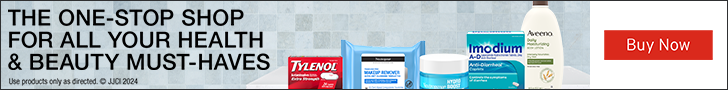 Advertisement for J&J Kenvue. THE ONE-STOP SHOP FOR ALL YOUR HEALTH & BEAUTY MUST-HAVES. Buy Now