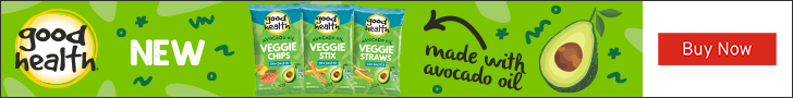 Advertisement for Our Home Brands. good health. NEW. made with avocado oil. Buy Now.