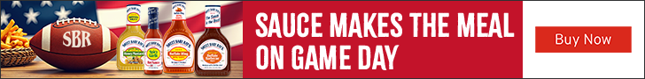 Advertisement for Kens Foods. SAUCE MAKES THE MEAL ON GAME DAY. Buy Now.