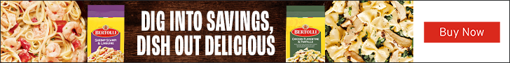 Advertisement for Conagra. DIG INTO SAVINGS, DISH OUT DELICIOUS. Buy Now.