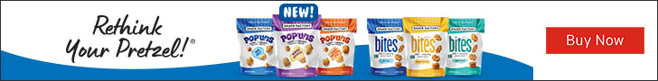 Advertisement for Cambell Soup. Rethink Your Pretzel!®. NEW!. Buy Now.