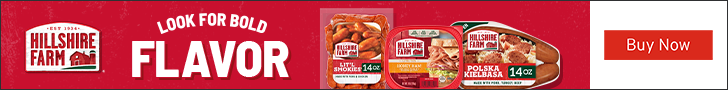 Advertisement for Tyson Foods. LOOK FOR BOLD FLAVOR. Buy Now.