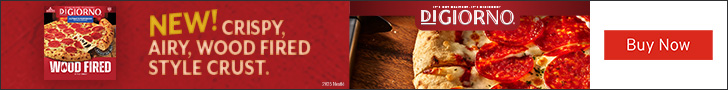 Advertisement for Nestle. NEW! CRISPY, AIRY, WOOD FIRED STYLE CRUST. Buy Now.