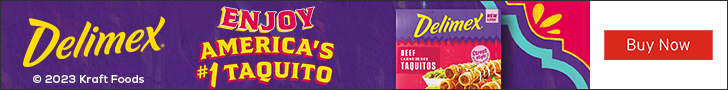 Advertisement for Kraft Heinz. ENJOY AMERICA'S #1 TAQUITO. Buy Now