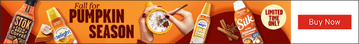 Advertisement for Danone. Fall for PUMPKIN SEASON. LIMITED TIME ONLY. Buy Now.