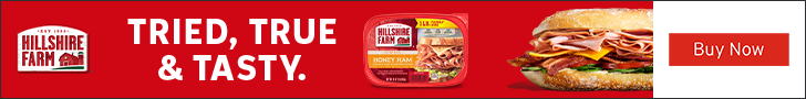 Advertisement for Tyson Foods, Inc. TRIED, TRUE & TASTY. Buy Now.