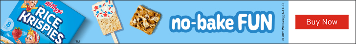 Advertisement for WKKellogg. no-bakeFUN. Buy Now.